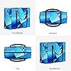 HGIUYDRD Blues Spiral Shadow Print Reusable Grocery Bags Tote Bag for Travel Picnic Camping, World Cup Souvenir Gift Bag #3