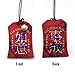 Handmade Lucky Charm Blessing Amulet for Health Fortune Wealth Love Career Good Luck Charm Bags Traditional Japanese Feng Shui Décor Red