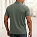 Men's Golf Polo Shirt Short Sleeve Performance Top Quick Dry Casual Shirt Summer Breathable Work Business Wear Army Green