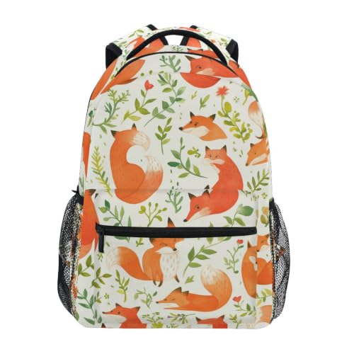 Sac à dos scolaire renard de dessin animé mignon pour filles