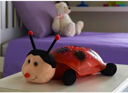 Animal Star Light projector (Red Animal) - Children's bedside lamp - Projects stars and moons on to ceiling - Gift idea