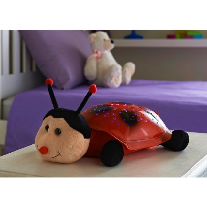 Animal Star Light projector (Red Animal) - Children's bedside lamp - Projects stars and moons on to ceiling - Gift idea
