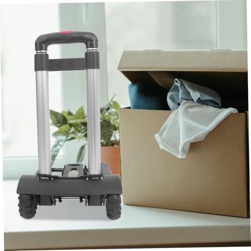 Carretilla plegable portátil con mango telescópico ajustable miniatura 7