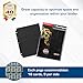 BCW Double-Sided 9-Pocket Pages Holder - 10 Black Pages | Trading Card Binder Sheets | Secure Side Loading | Ideal Card Storage and Display Solution