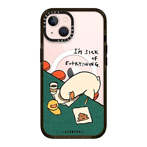 CASETiFY MagSafe Ή CpNgP[X iPhone 13 - I'm sick of everything - NA ubN