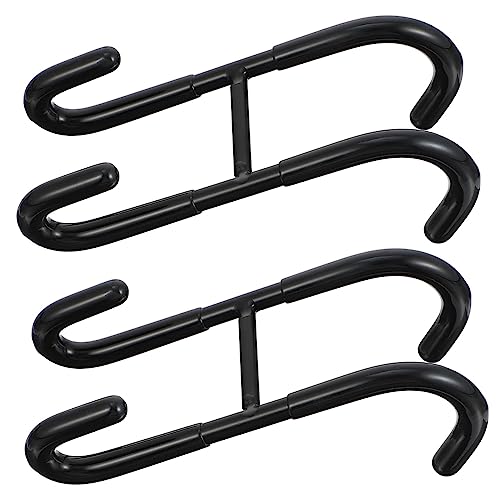 VILLFUL 2pcs Door Hook Wall Mounted Clothing Rack Hat Hook Towel Hook Hanger Wall Mount Clothes Mounted Towel Rack Clothes Hook Hanger Heavy Duty Coat Hangers Games Stainless Steel Black