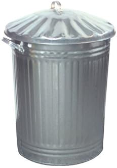 Anything 4 Home 90L Galvanised Metal Rubbish Bin