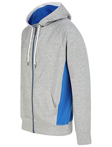 Image of Tokyo Laundry Men's Diablo Zip Through Hooded Top - Lt Grey Marl - L