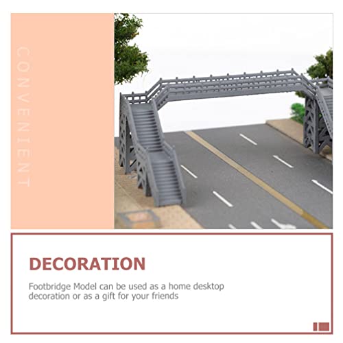 Ganazono Home Decor N Scale Buildings Railway Scenery Overhead Footbridge Plastic Footbridge Model Diy Sand Table Decor Photo Prop Construction Building N Scale Track Decoraciones Para Salas De Casa #TOP4