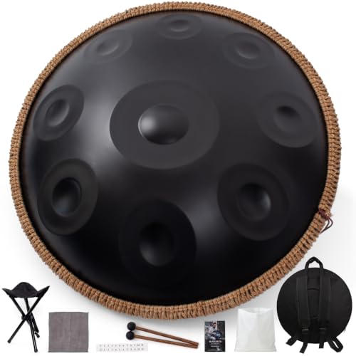 22" D Minor Kurd Handpan, 9 Notes