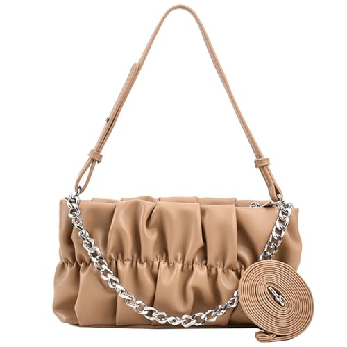 Sac à bandoulière en forme de nuage, élégance épurée unie sac à main femme