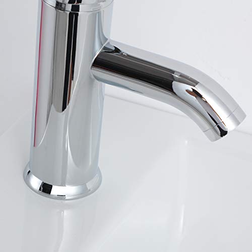 Qi&Yi Bathroom Vanity Ceramic Vessel Sink Wall Mount Small Half Bathroom Corner Basin Faucet Pop Up Drain Left Hand #TOP5