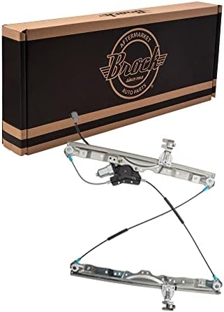 Brock Replacement Passengers Front Power Window Lift Regulator w/ Motor Assembly Compatible with 04-15 Armada QX56 Titan Pickup Truck with One-Touch