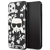 Karl Lagerfeld, Flower Cover KLHCN65FLFBBK Coque pour iPhone 11 Pro Max Noir