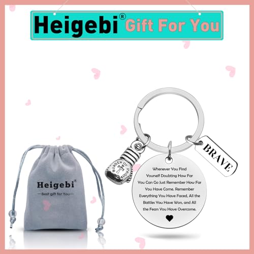 Heigebi Boxing Gift Boxing Gloves Keychain Inspirational Gift for Boxers Coach Gifts Box Lovers Gifts for Women Men Box Charm Keyring Fitness Jewelry