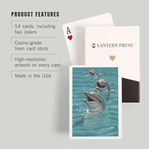 Lantern Press Naipes Póker 52 cartas para adultos miniatura 3