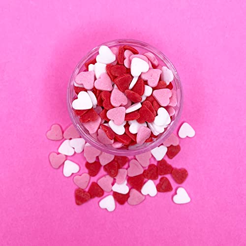 Love Hearts Sprinkles 55g Sachet - Natural Edible Decorating Sprinkles - Perfect for Baking, Cupcake and Cake Decorations, Ice Cream, Desserts and Icing Decoration Toppers - Image 3