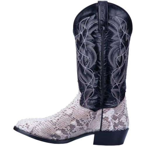 Laredo Dan Post Grey Marble/Black Flagstaff Mens J Snip Toe Western Boots 67823