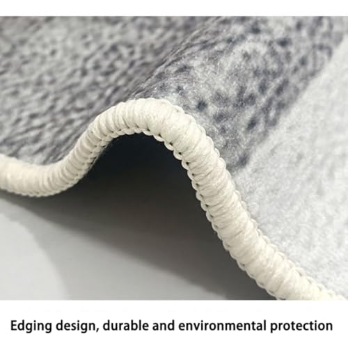 Tapis en peluche dense grand format epais et isolant pour confort de sol