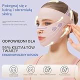 Ujędrniająca maska na twarz z podwójnym podbródkiem, wielokrotnego użytku, maska na twarz w kształcie litery V z efektem liftingu, podwójny podbródek, odpowiednia dla wszystkich kształtów twarzy