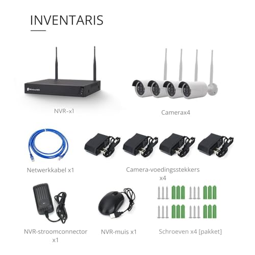 NVR Camera Kit évitez les fausses alertes avec la détection humaine 3MP