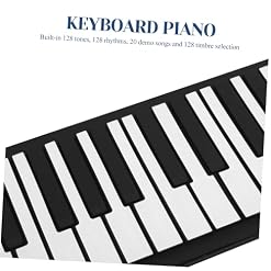 Toyvian 61 Roll Piano Clavier De Piano Pliable Piano Clavier Enfants Piano Clavier Pliant Piano Clavier Électronique Pliable Piano Électrique Main Épaissir Clavier Souple Enfant - Les Beatles, Paul McCartney, John Lennon, RIngo Starr, George Harrison Toyvian 61 Roll Piano Clavier De Piano Pliable Piano Clavier Enfants Piano Clavier Pliant Piano Clavier Électronique Pliable Piano Électrique Main Épaissir Clavier Souple Enfant – Image 3