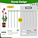 HiGift 17 inch Plant Support Stakes, 4mm Thick Garden Single Stem Flower Support Stake Amaryllis Plant Cage Support Rings with 10 pcs Plant Clips for Tomato Orchid Lily Peony Rose Flower Stem-5 Pack
