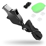 Kakveiai Schiedsrichterpfeife, Schiedsrichter Pfeifen mit Lanyard, ABS Sportpfeife Camping-Überlebenspfeifen mit Clip für Fußball Basketball, Outdoor-Training, Sport Unterricht, Hund Training