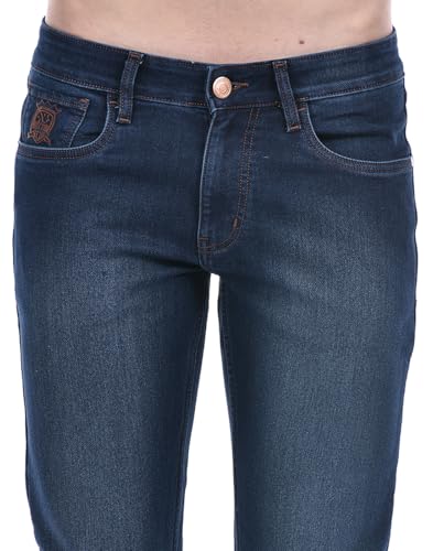 Image of Numero Uno Men's Grey Low Rise Skinny Fit Sustainable Jeans