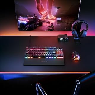 SteelSeries Apex Pro TKL Gen 3 Tastiera Meccanica Gaming - HyperMagnetic OmniPoint 3.0 switch - Attuazione regolabile - Innesco rapido - Tocco rapido/SOCD - OLED - RGB - USB-C - UK QWERTY