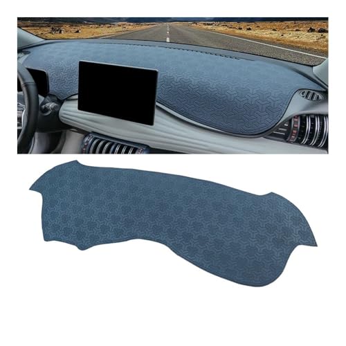 Tapis de tableau de bord en cuir bleu pour BYD Atto 3 Yuan Plus EV 2021-2023 LHD