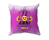 t-shirteria cuscino compleanno mi ci sono voluti 72 anni per diventare così bella gadget cuscini divano divertenti 40x40 feste compleanni