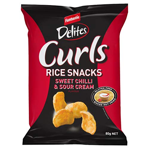 Fantastic Curls, 80 g, Sweet Chili & Sour Cream