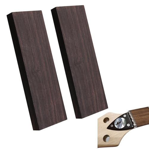 Black Ebony Wood Wood Grip Plate for Musical Instruments Tools, Custom Material Tools for Empty Musical Instrument Tool Material, 120 x 40 x 10 mm