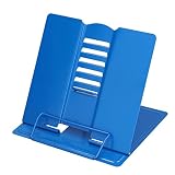 Tragbarer Leseständer Freiwinkelverstellbarer Leseständer Metall Universal Buchhalter für Bücher Dokumente Lesetabletten[Blau] Auflagen & Ständer