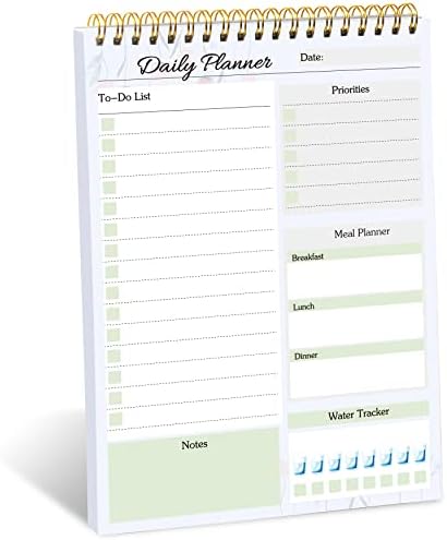 Weekly Planner Note Pad 52 Tear-Off Sheets, 7.5 x 9.6" Minimalist Desk Weekly To Do List Notepad Task Organizer