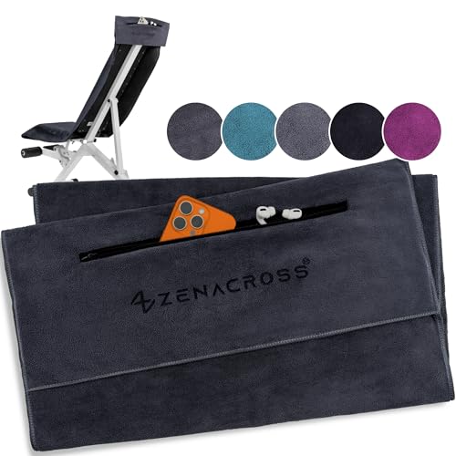 ZENACROSS - Fitness Handtuch Mikrofaser 120x50 -...