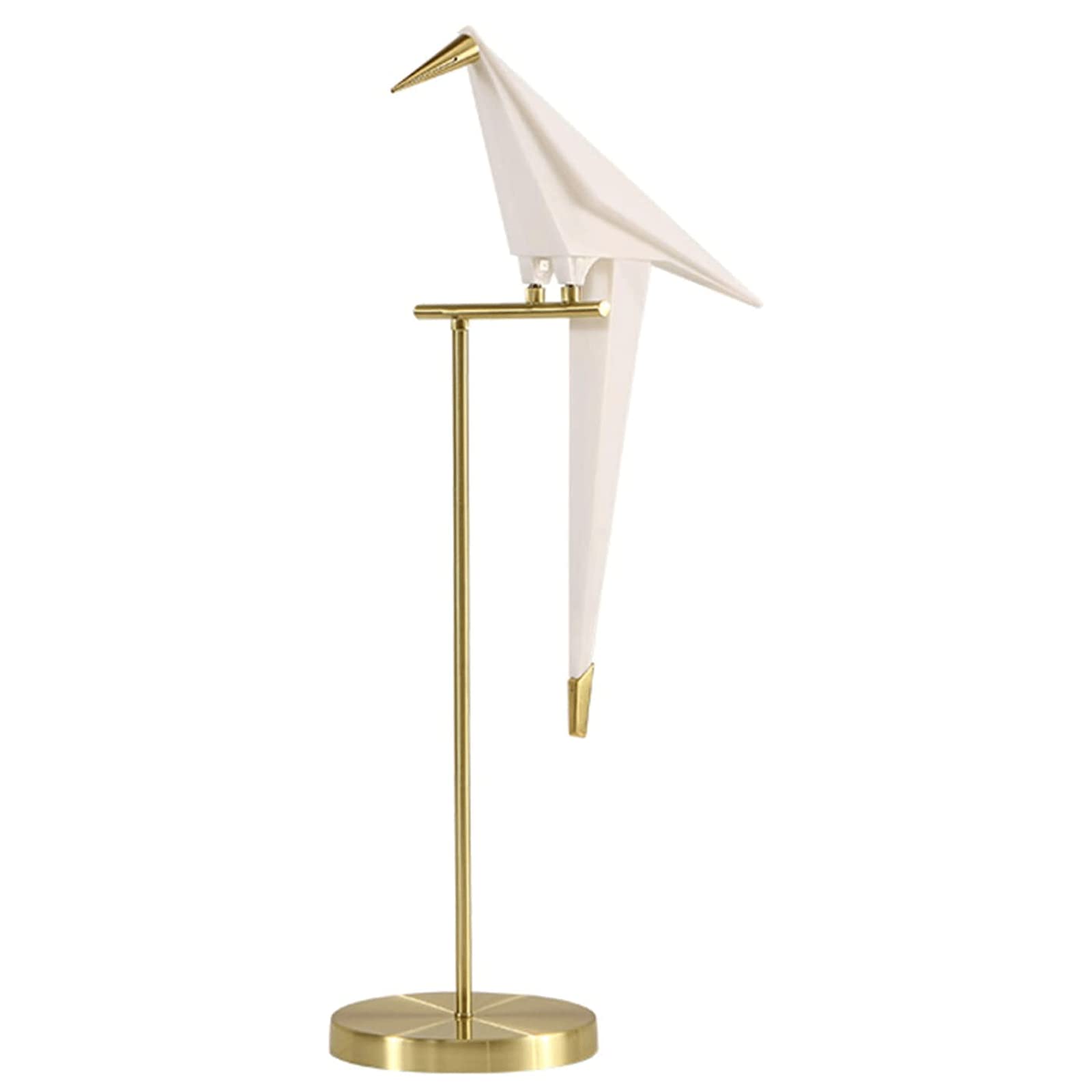 SXDMOUBK Origami Crane Bird Led Table Lamp - Modern Gold Bird Lampshade Bedside Lamp for Reading Light - Fashionable Decorative Desk Light in Golden