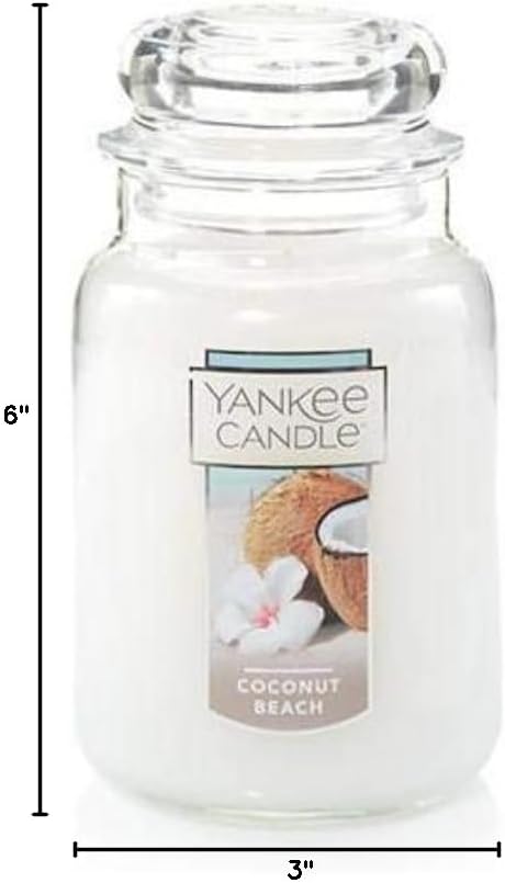 Coconut Beach Large Jar Candle,Fresh Scent