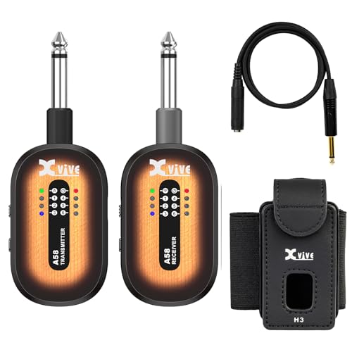 Sistema inalámbrico para guitarra Xvive A58 con soporte para transmisor H3 (Sunburst) miniatura 1