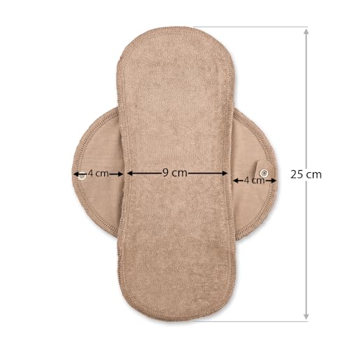 FERRYS - 1601V - Pack 6 Unidades Salvaslips Maxi de Algodón - 100% Ecológicos - Color Visón - imagen 4