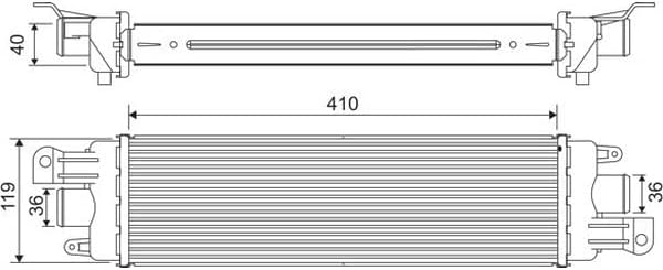 Aluminium Intercooler VALEO compatible with Fiat Albea Palio Petra Siena Sedan 2003-2009