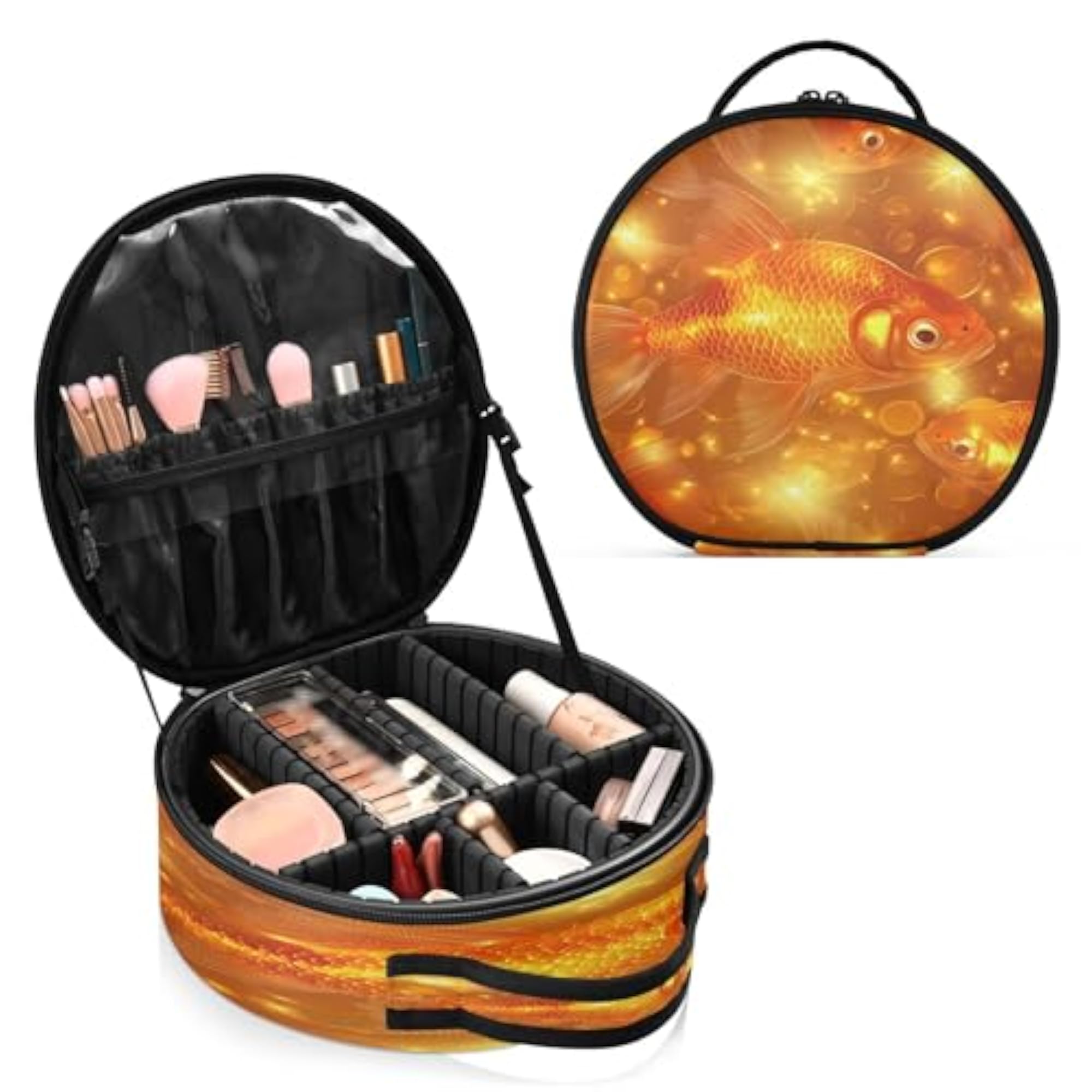 Goldfish Scale Travel Makeup Case