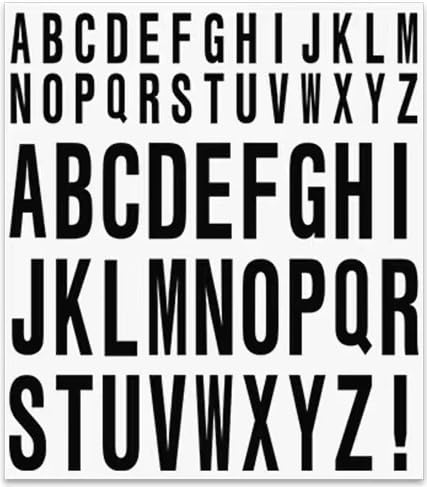 10 vinyl self-adhesive letter stickers, logo decal, graduation cap decoration, DIY crafts Art Making, Classroom decoration, business, Address number Mailbox (black)