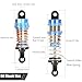 RcThjia Oiled Shocks Upgraded 66mm/72mm Aluminum Oil Shock Absorber Set for 1/12 1/14 1/16 RC Cars - Compatible with WLtoys 144001, 124019, MJX 16208, HBX & More