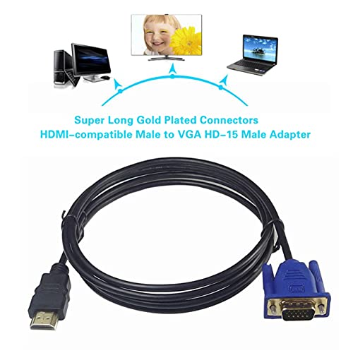 3 Meters Super Long Gold Plated Connectors HDMI-compatible Male To VGA HD-15 Male Adapter Cable Cord For DVD HDTV… - Image 4