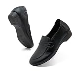 echt leder schuhe reinigen 【Vorteil:】Unsere Leder Slipper Schuhe für Frauen einfach zu schlüpfen auf und aus, halten Sie Ihre Füße frisch und super Komfort den ganzen Tag egal Indoor-Outdoor tragen, rutschfeste weiche Gummisohle leicht gemütlich