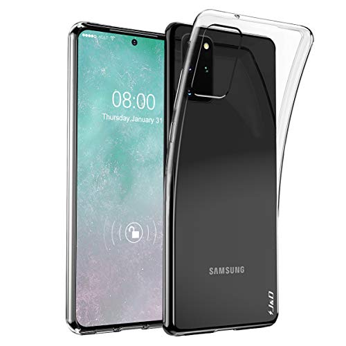 J&D Case Compatibel met Samsung Galaxy S20 Plus/Galaxy S20+ Hoesje, Ultra-Slim Lichtgewicht Ultra-Clear Schokbestendig Beschermende Rubberen Siliconen Bumper Cover voor Galaxy S20 Plus Case