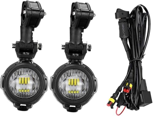faro moto Gruppo luci fendinebbia a LED per moto R1200GS 40W, ausiliario per BMW R1200GS F850GS F750GS F 850GS 750GS 1250GS GS LC per Adventure