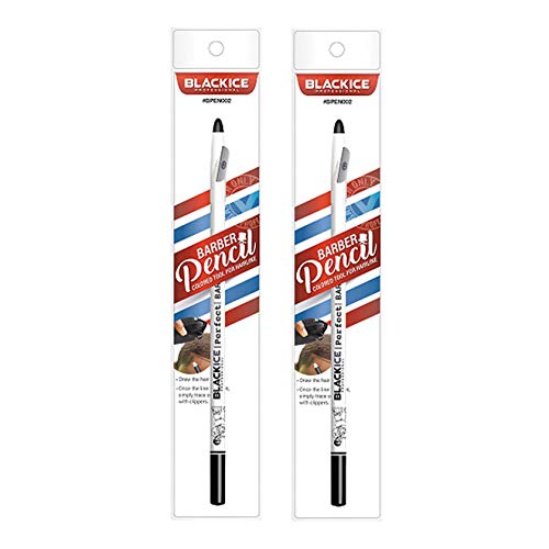 (2) Black Ice Spray Barber Pencils (White)